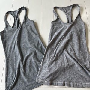 Two Lululemon Tanks size 4